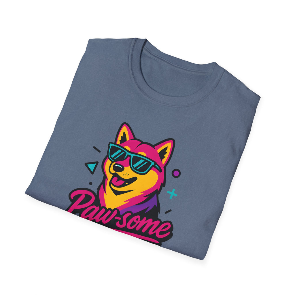 Paw-some Neon Dog T-Shirt