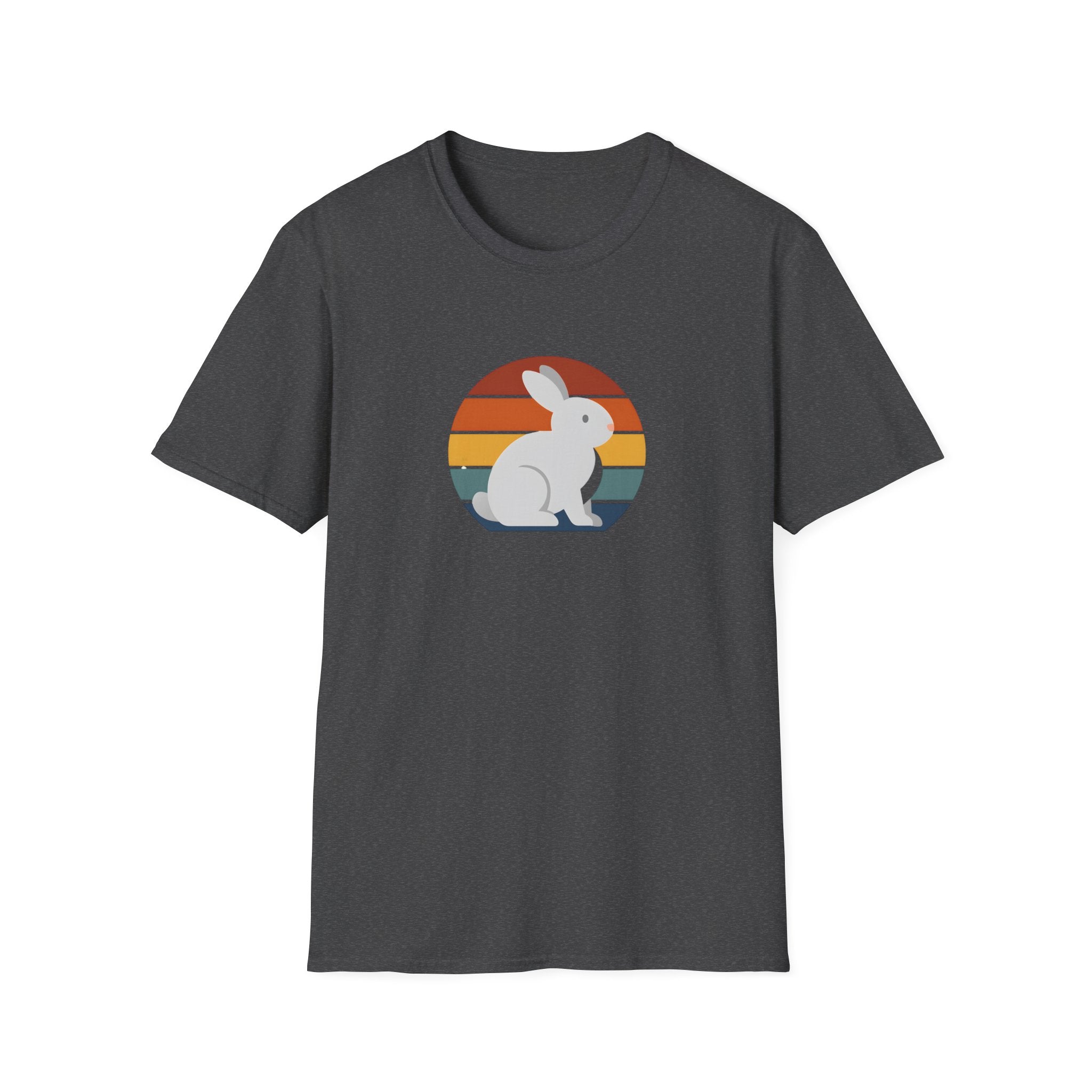 Rainbow striped rabbit T-Shirt